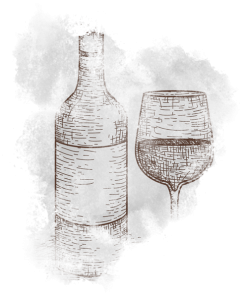 Image of a wine bottle and a wine glass